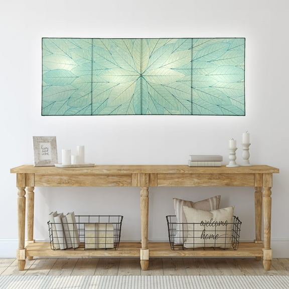 Eangee Sunburst Panel Wall Lamp Sea Blue