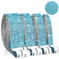 thumbnail image 1 of Eanloly 4 Rolls Self Adhesive Art & Craft Tape with 2 mm Rhinestones Strips Sticker(Blue), 1 of 5