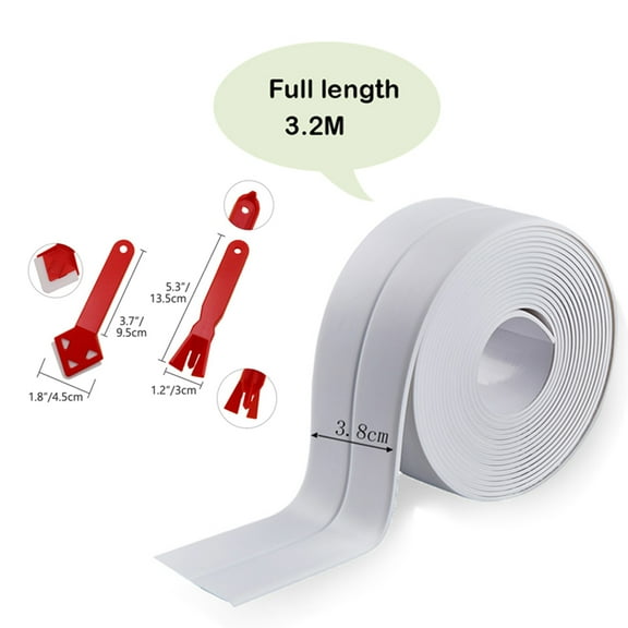 Eanloly Kitchen and bathroom waterproof tape Self-adhesive sealing tape Waterproof tape with tools Waterproof sealing tape for kitchen bathroom wash basin