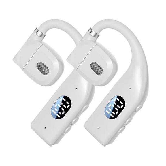 Ear Bluetooth 5.4 Headset with Mic, Wireless Business Earbuds for Calls, Sports, Driving - 10M Range, 200H Standby