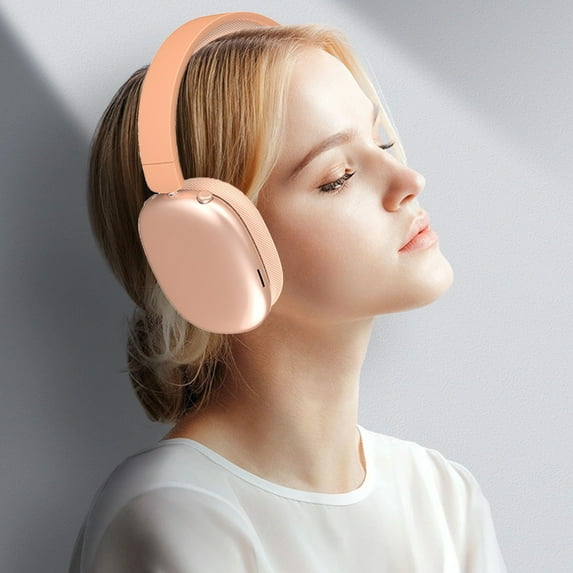 Over Ear Bluetooth Headphones with Long Battery Life, Noise Leakage-Free, Sports-Ready, Foldable, Comfortable Fit, Wireless with Noise Isolation, Perfect for Travel & Workout Orange