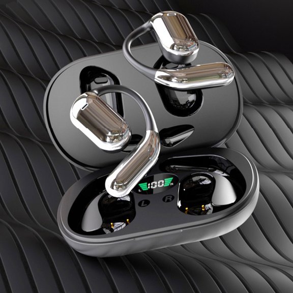 Ear Buds Bluetooth 5.3 Non In Ear Hanging Ear Power Display Directional Sound Transmission Call Noise Reduction Wireless Earphones Wireless Earbuds