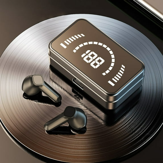 Ear Buds In Ear Bluetooth Earphones With Mirror Digital Display Screen Intelligent Noise Reduction And Long-lasting Battery Life Bluetooth 5.2 Wireless Earphones Wireless Earbuds