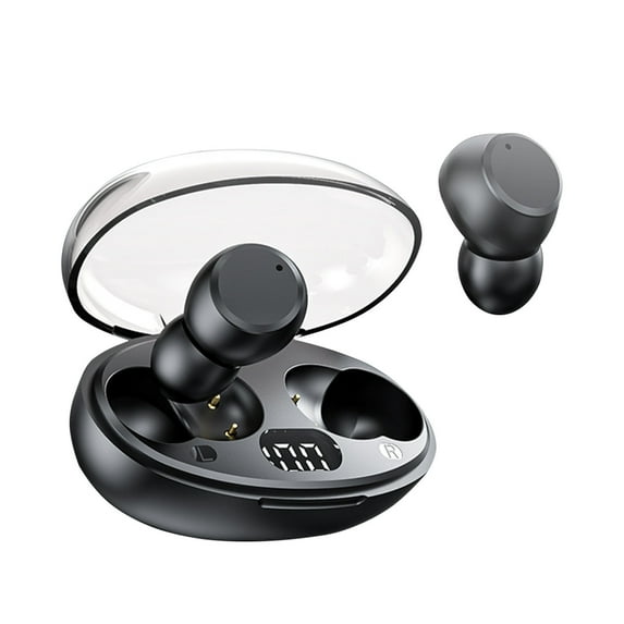 Ear Buds Hwkond Wireless Earbuds Mini Ear Buds Bluetooth Headphones 5.3 Bluetooth Headsets Light-Weight Earphones With Microphone & Charging Case Display For TV Phone PC Laptop on Clearance