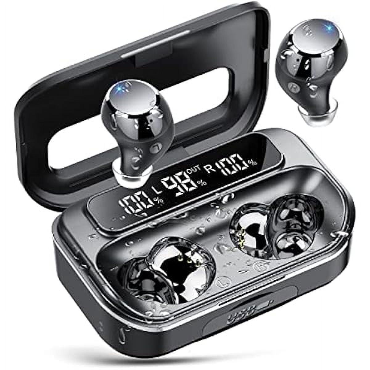Ear Buds Wireless Bluetooth Earbuds Bluetooth 5.3 Headphones with 4 ENC Noise Cancelling Mic Powerful Bass In-Ear Earbuds with LED Display 128H IP7 Waterproof 2024 New Earphones for Ios/Android