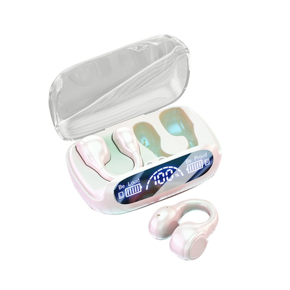 Ear Buds Wireless Headset Bluetooth Headset 5.3 Digital Ear Clip-on Headset Lightweight Headset With Microphone And Charging Case , Suitable For Mobile Phones, Computers Wireless Earbuds