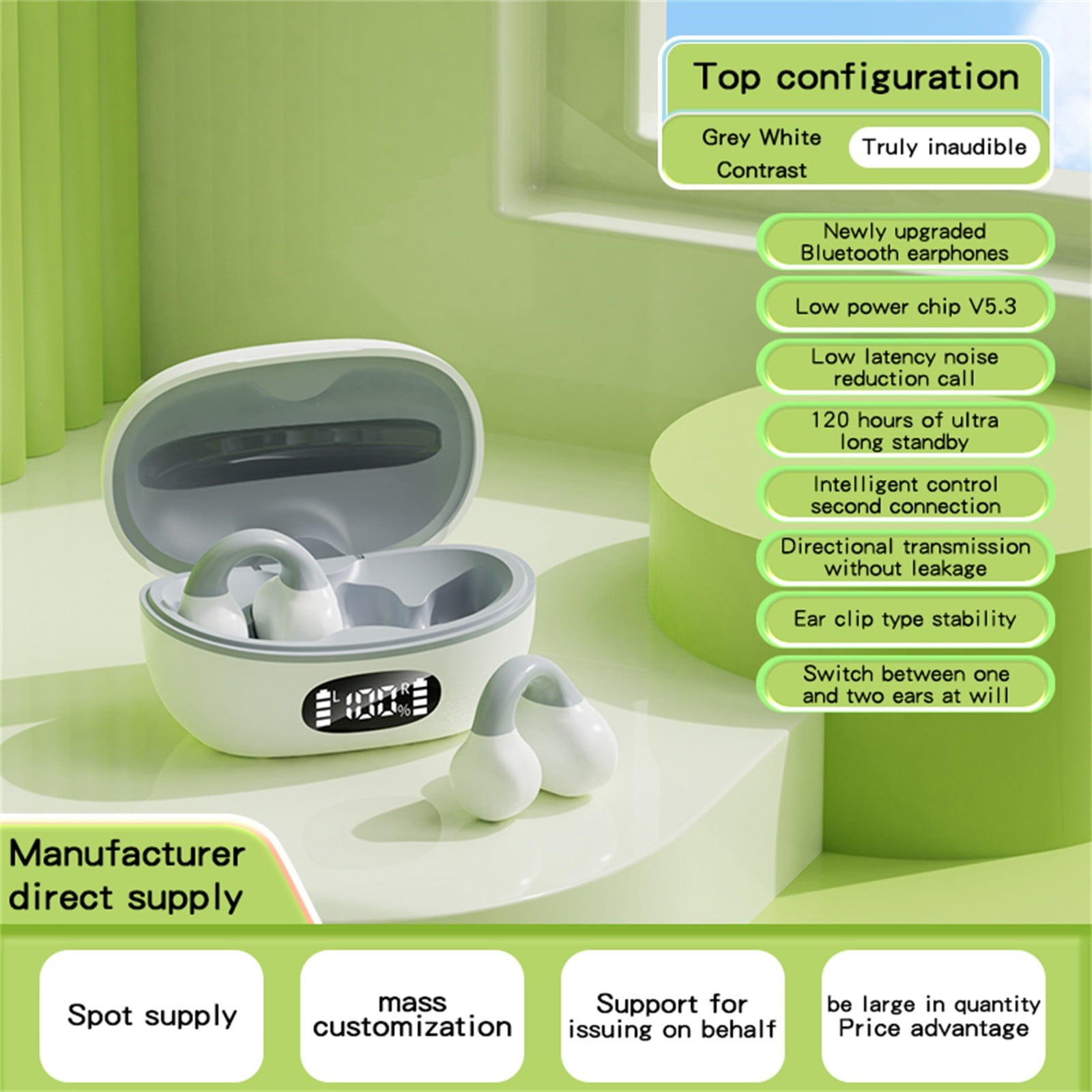 Ear Buds for Working Out Wireless Earbuds for Music Computer Headphones