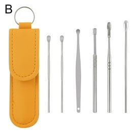 Steel Ear Scoop Double-headed Screw Ear Scoop Ear Cleaner Ear Scoop Ear Pick Tool 6 Set E9F0 - Walmart.com
