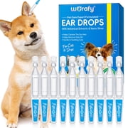 Ear Cleaner for Dogs & Cats   Gentle Plant-Based Formula with Soothing Relief, 10 Single-Use Tubes 1.5 mL Each Daily Ear Cleaning Solution for Pets
