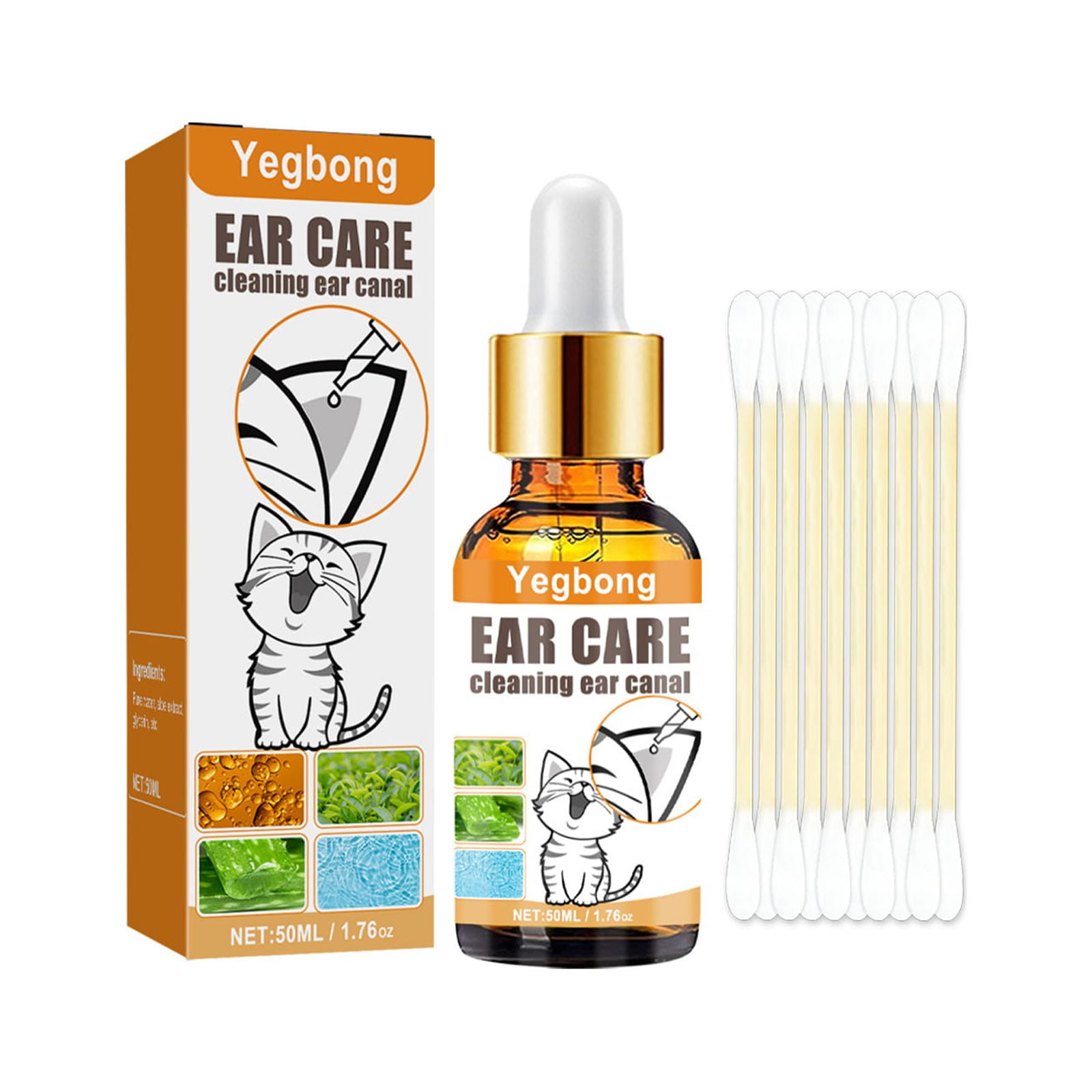 Ear Cleaner for Dogs and Cats Otic Rinse for Infections and