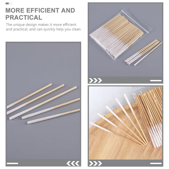 Supvox Disposable Cotton Swabs for Cleaning Comfortable Design 60Pcs