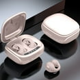 thumbnail image 1 of Ear Clip Bluetooth Headphones - 4.4x3.2x1.5in Wireless 5.3 Open Ear Headphones, Directional Sound Technology For Clear Calls, CVC 8.0 Noise Reduction With Charging Case, 25H Total Playtime, 1 of 9