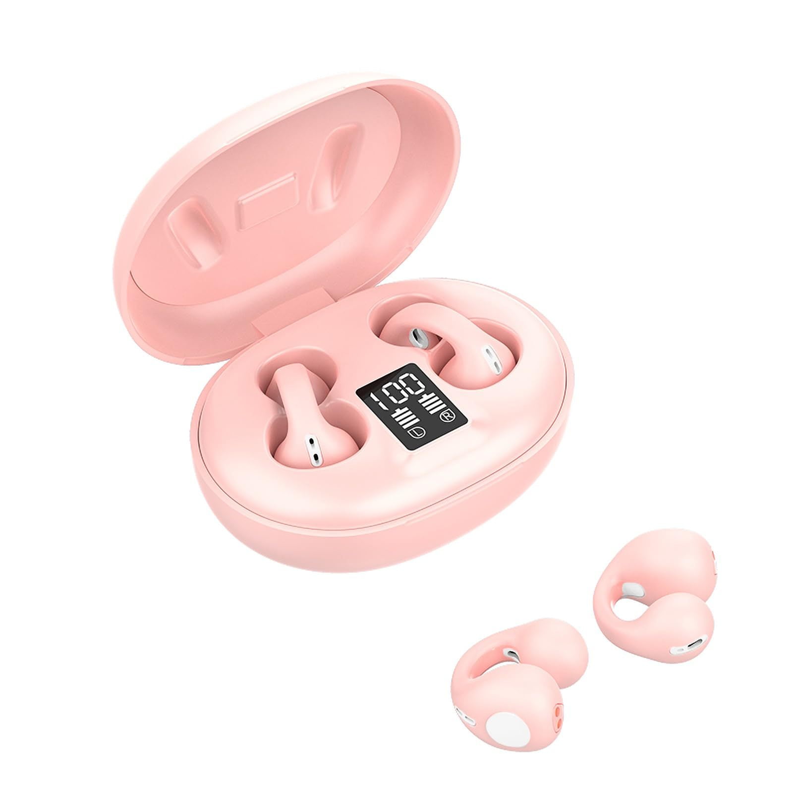 Ear Clip On Bone Conduction Headphones Head Set Wireless Bluetooth Ear Clip On Air Bone