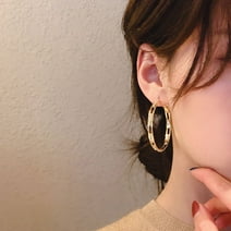 Ear Clip Popular Earrings C-Shaped Point Diamond Alloy Earrings Personality Girl