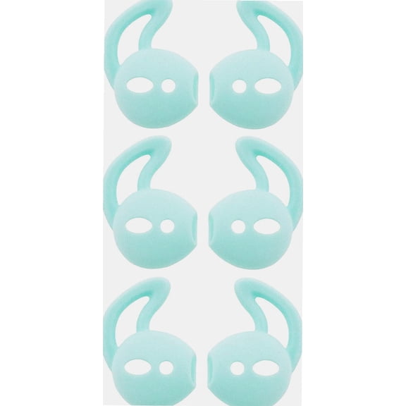 Ear Cover Ear Hook Replacement for AirPods Headset MMEF2AM/A, 3 Pairs Anti-Slip Silicone Ear Tips, Fit for AirPods 1 AirPods 2 Sport, 3 Pairs, Green