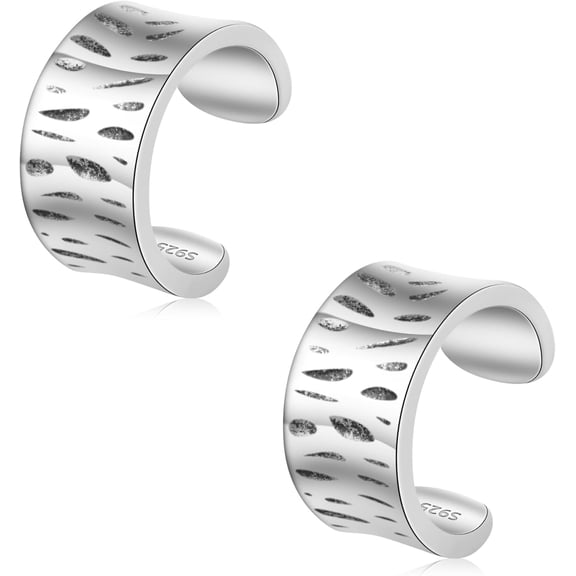 Ear Cuff Earrings 925 Sterling Silver Ear Cuff Earrings Hypoallergenic Sterling Silver Simple Line Adjustable No Piercing Ear Cuff Clip On Earrings For Women[Z1]