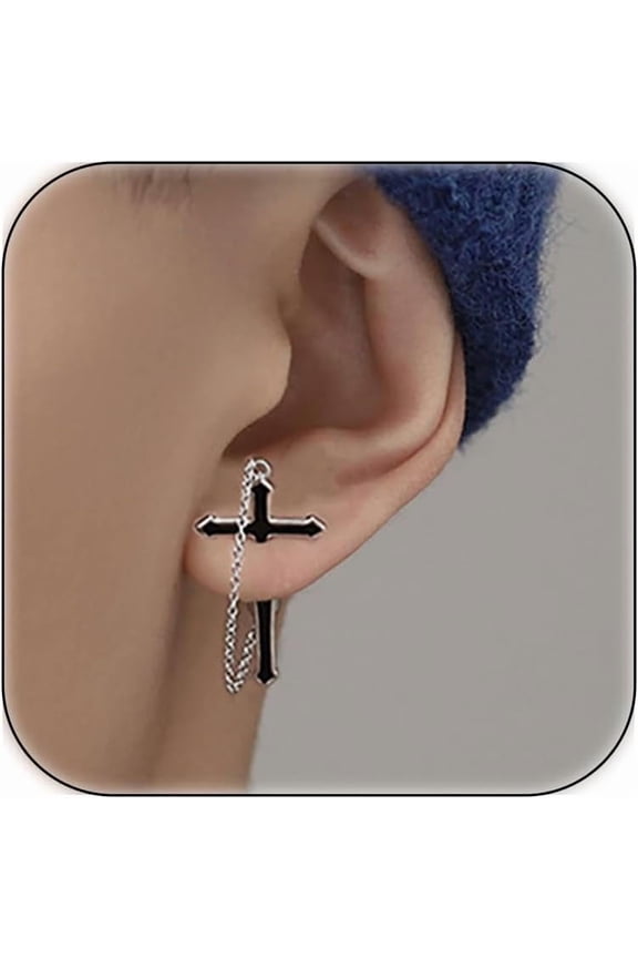 Ear Cuff Earrings for Men Clip On Cartilage Earrings Men Non Pierced Ear Cartilage Hoop Huggie Ear Cuffs for Mens Non Piercing