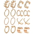 thumbnail image 1 of Briana Williams Ear Cuff Earrings, Rose Gold, Stainless Steel, Clip On, Non Piercing, Female, 1 of 1
