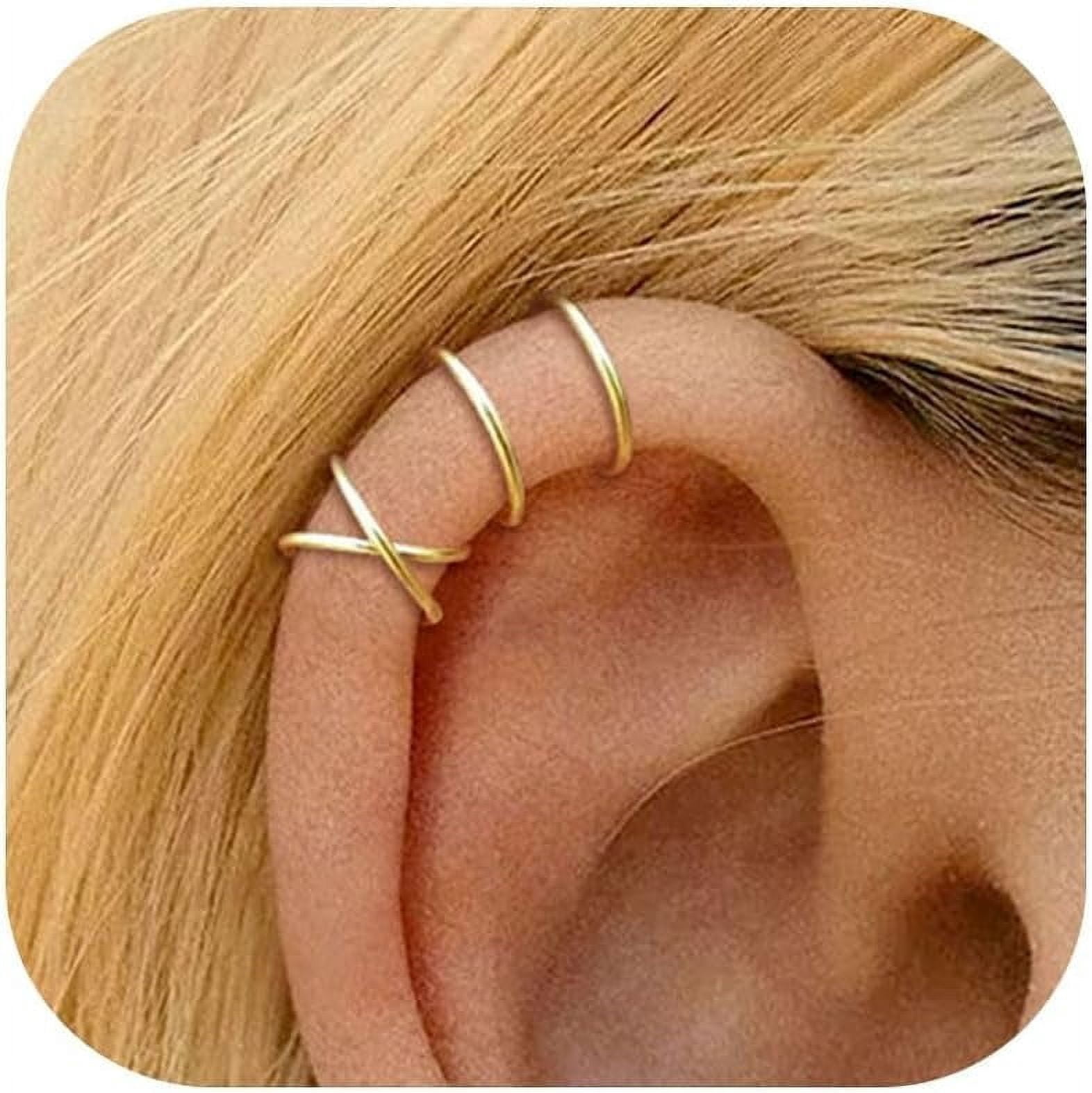 Ear Cuff Elegant Earrings for Women No Piercing Silver Ear Cuffs Cartilage Jewelry Trendy 2025[a469]