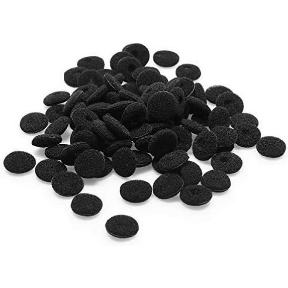 Ear Cushions Ultra Soft Foam Cover Replacement for Most Standard Size Office Telephone Headsets, Headphones, Earphones Earbuds (Black) (Mini)