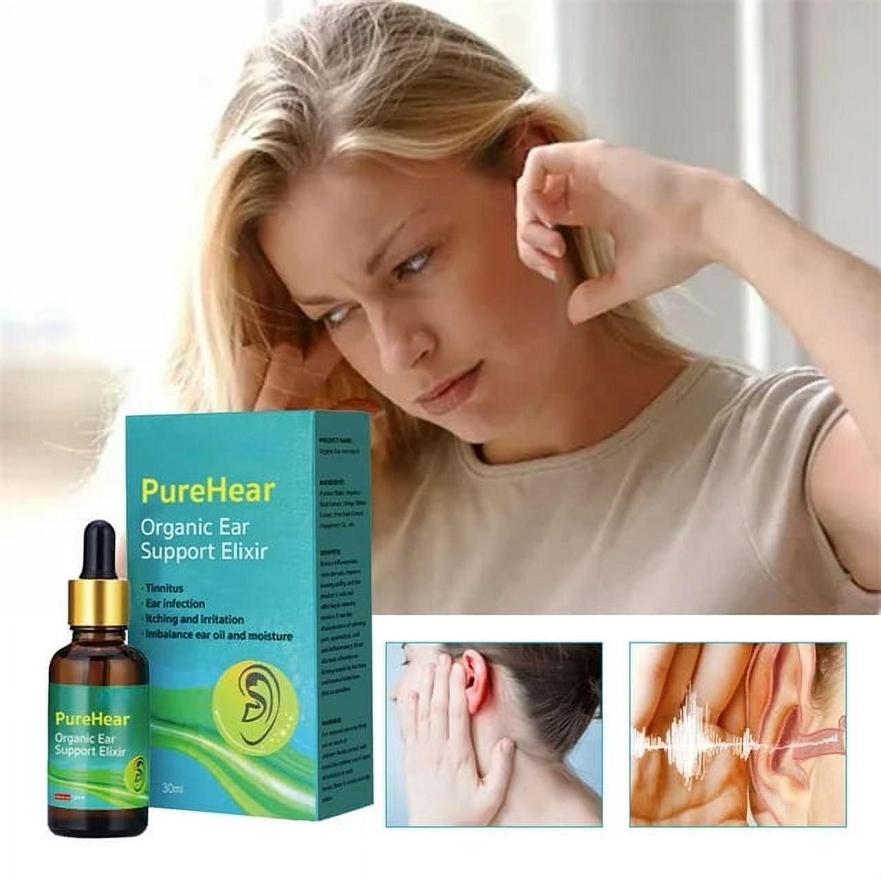 Ear Drops ,Ear Canal Cleaning Liquid ,Antibacterial Liquid, Herbal organic Ear Drops,Cochlear
