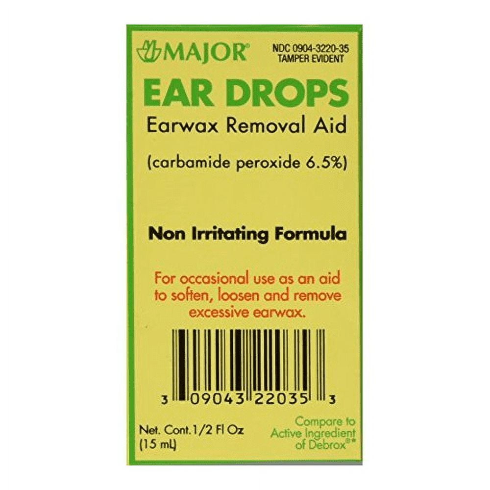 Ear Drops Earwax Removal Aid 0.5 fl oz By Major