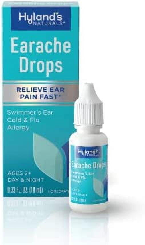Ear Drops for Swimmers Ear and Allergy Relief for Kids and Adults by Hyland's, for Clogged Ears