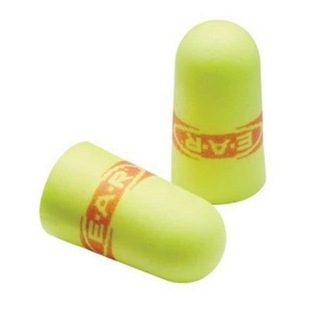 3M-Commercial Tape Div 3121256 33NRR Ear Soft Super Fit Single-Use Earplugs, Cordless - Yellow & Red