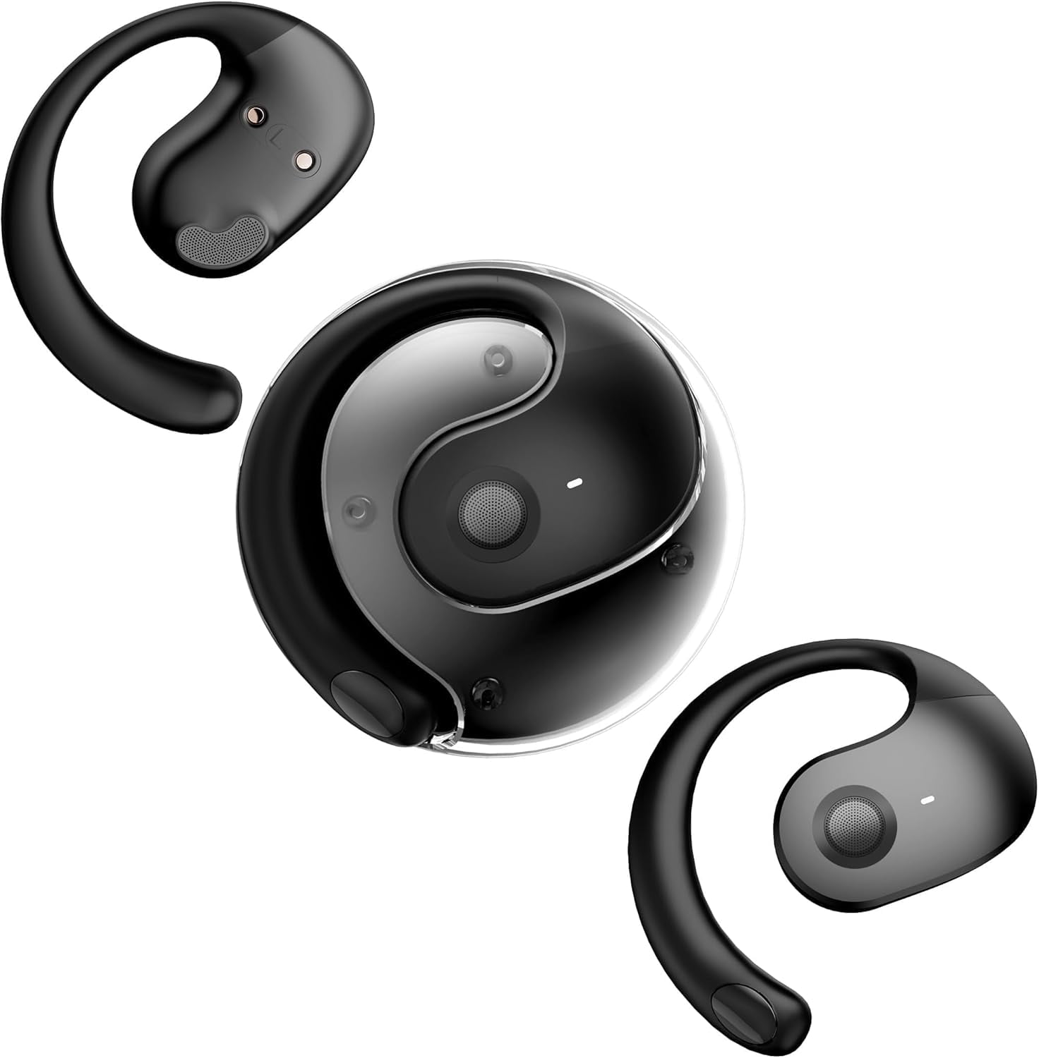 Over The Ear Earbuds Open Ear Buds Headphones Over Ear Air Bone Conduction Earbuds Earphones Bone Conducting Air Bone Conduction Headphones Bluetooth Over-Ear Purple