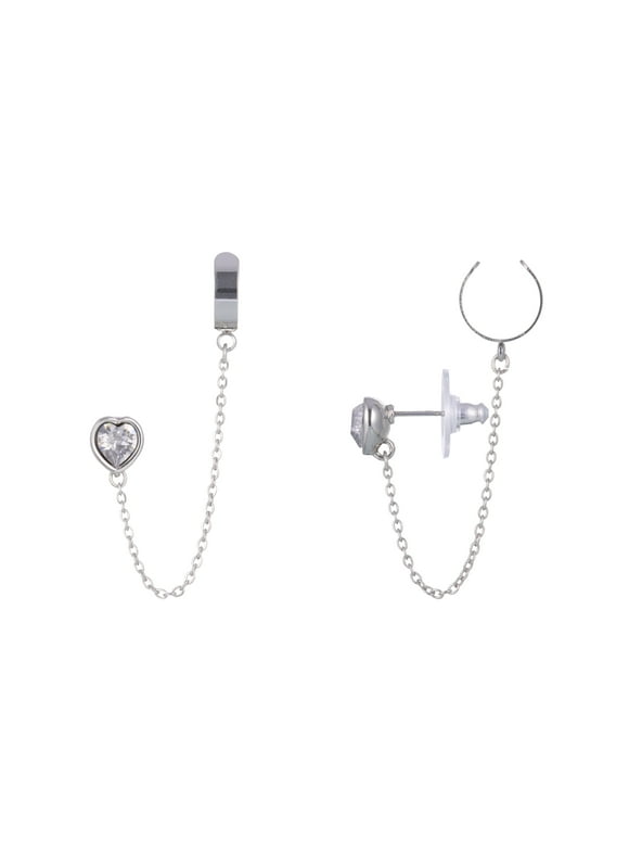 Adult Ear/Earring Cuff, Silver