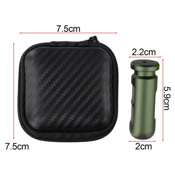 Ear Equalization Training Tool Diving Practice Device With Storage Box Aluminum Alloy Lightweight Underwater Pressure Balance Trainer For -Freediving Spearfishing(Black and green)