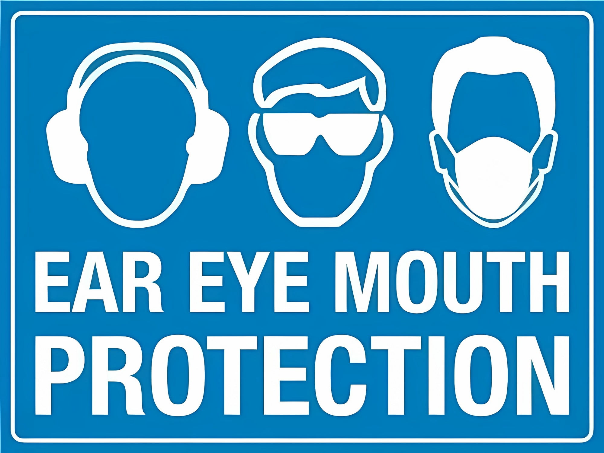 Ear Rust Sign Ear Eye Mouth Protection Sign, 8
