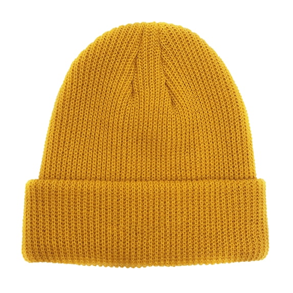Ear Flap Letter Print Thickened Warm Winter Hat Unisex Solid Color Riding Knitted Beanie Cap Costume Accessories,Yellow