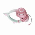 thumbnail image 1 of Ear Glowing Cat Ear Headphones Foldable Over Ear Gaming Headset With Colorful Lights Wireless Earphone With Detachable Microphone 3.5mm Wired Music Headphone Foldable Adjustable, 1 of 6