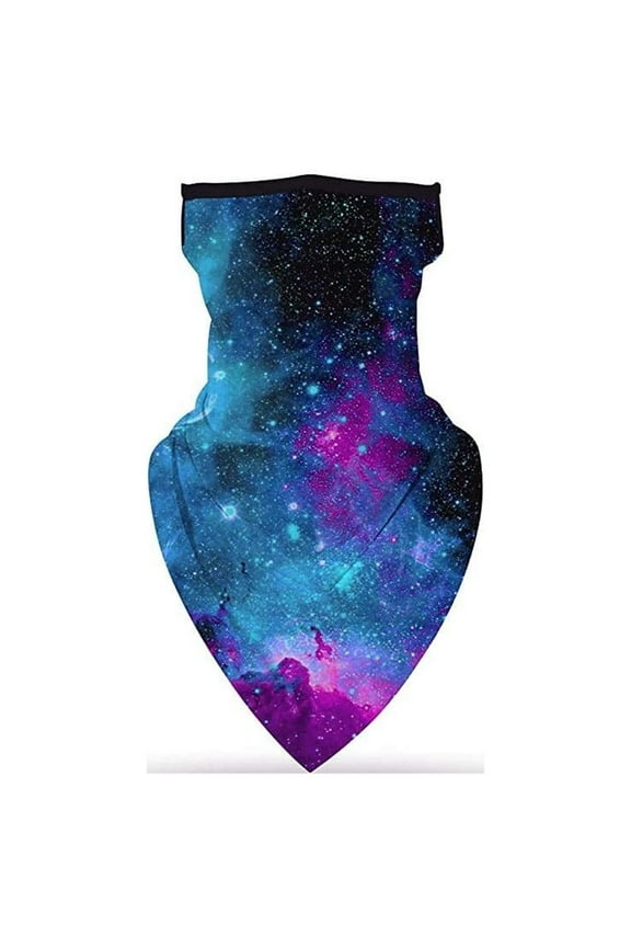 Ear Hanging Mask Printed Pullover Outdoor Sports Headcover Casual Sunproof Mask Scarf