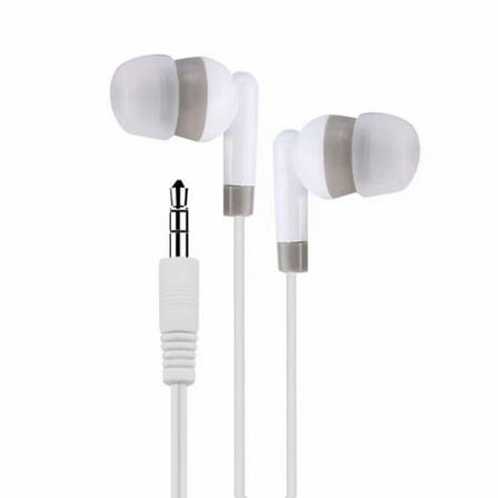 in Ear Headphones, White Noise Isolating Earbuds, Wired In-Ear Headphones with 3.5Mm Jack, Noise Isolating Earbuds for Mobile Phone Tablet, Lightweight & Secure Fit