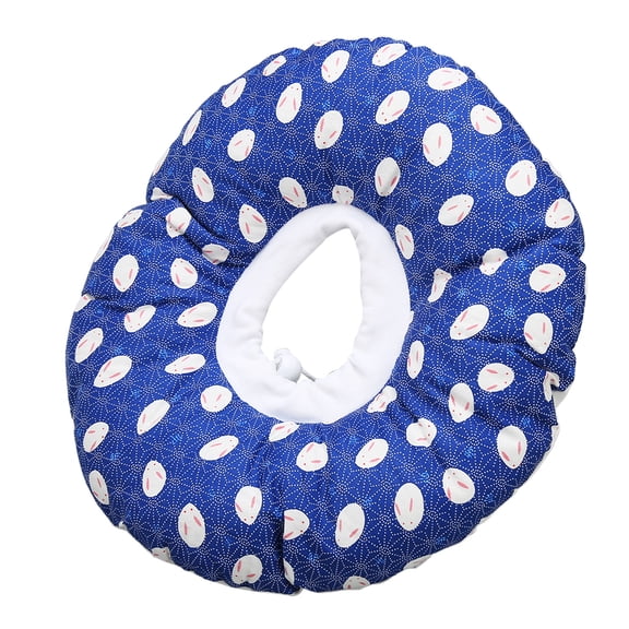 Ear Hole Pillow, Soft Cotton Support Full Filling Ear Sore Relief Pillow For Home Blue
