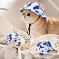 thumbnail image 1 of Ear Hole Sun Hat For Pet, Summer Shade Cap Accessory, Breathable Outdoor Wear, Adjustable Head Covering For Cats Dogs L, 1 of 7