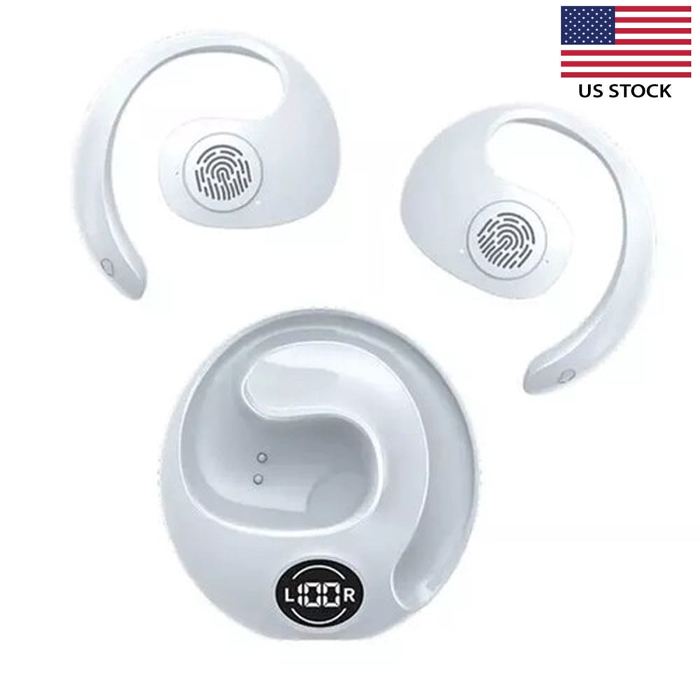 Bluetooth 5.3 TWS Wireless Earbuds With Ear Hook - Stereo, Waterproof, Noise Cancelling, 1000mAh Case