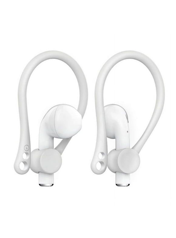 Ear Hooks Compatible with Apple AirPods 1, 2, 3 and Pro, Anti-Slip Sports Ear Hooks for AirPods 1, 2, 3 and Pro, White