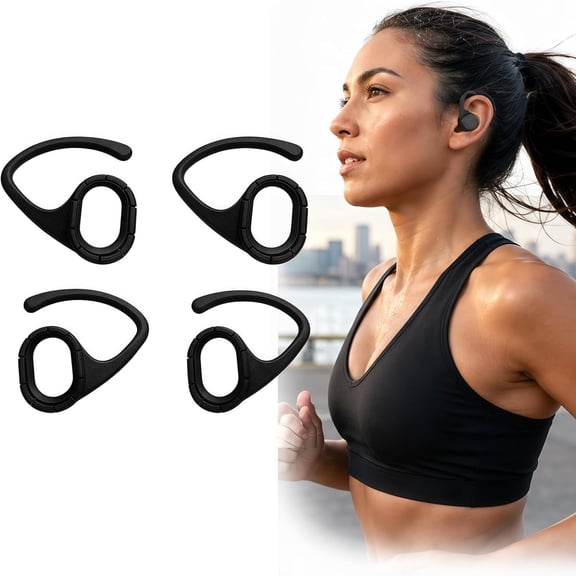 Ear Hooks Compatible with JBL Tune Buds, Adjustable Anti-Slip Attachments for Running and Sports Workout, 2 Pairs