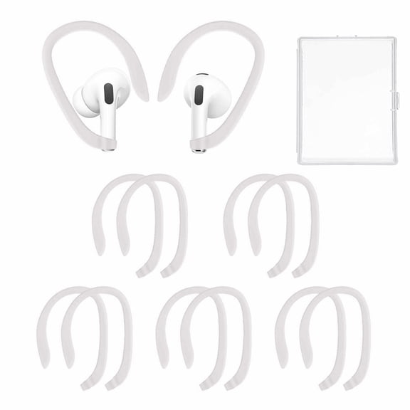Ear Hooks Designed for Apple AirPods 1, 2, 3, Pro and Pro 2, AirPods EarPads Ear Hooks for Running, Jogging, Cycling, Gym