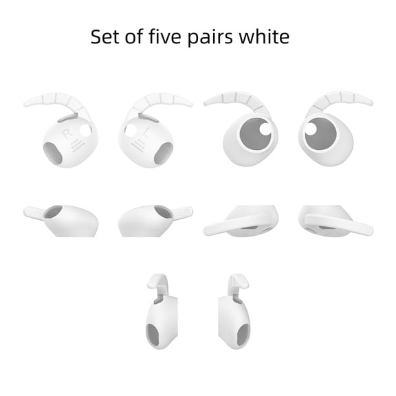 Ear Hooks for Galaxy Buds 4 Silicone Ear Tips Earbuds Anti-Slip Earhooks 5 Pieces Set 