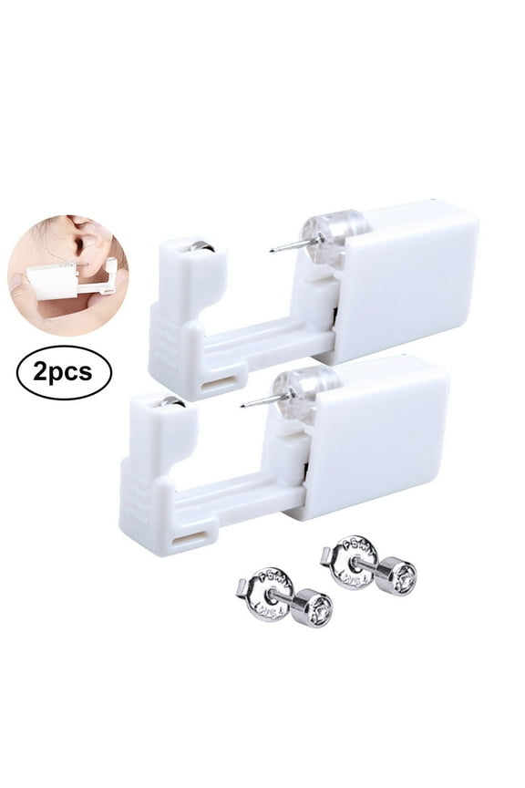 Ear Kit Disposable Ear Kit Ear Stud Kit Portable Nose Kit Set, Set of 2, White