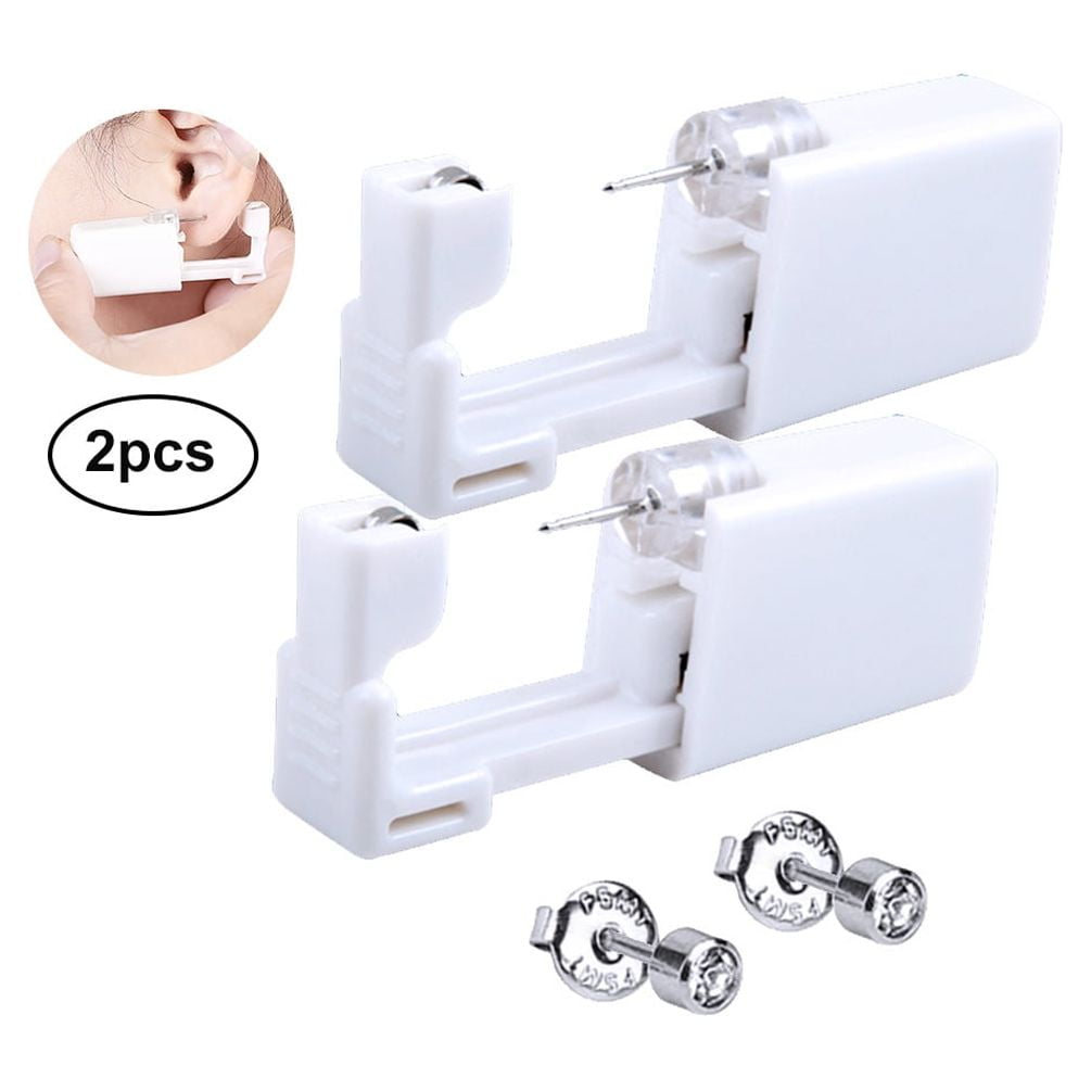 Ear Kit Portable Body Ring Kit with 2 Studs for Ears， Nose and