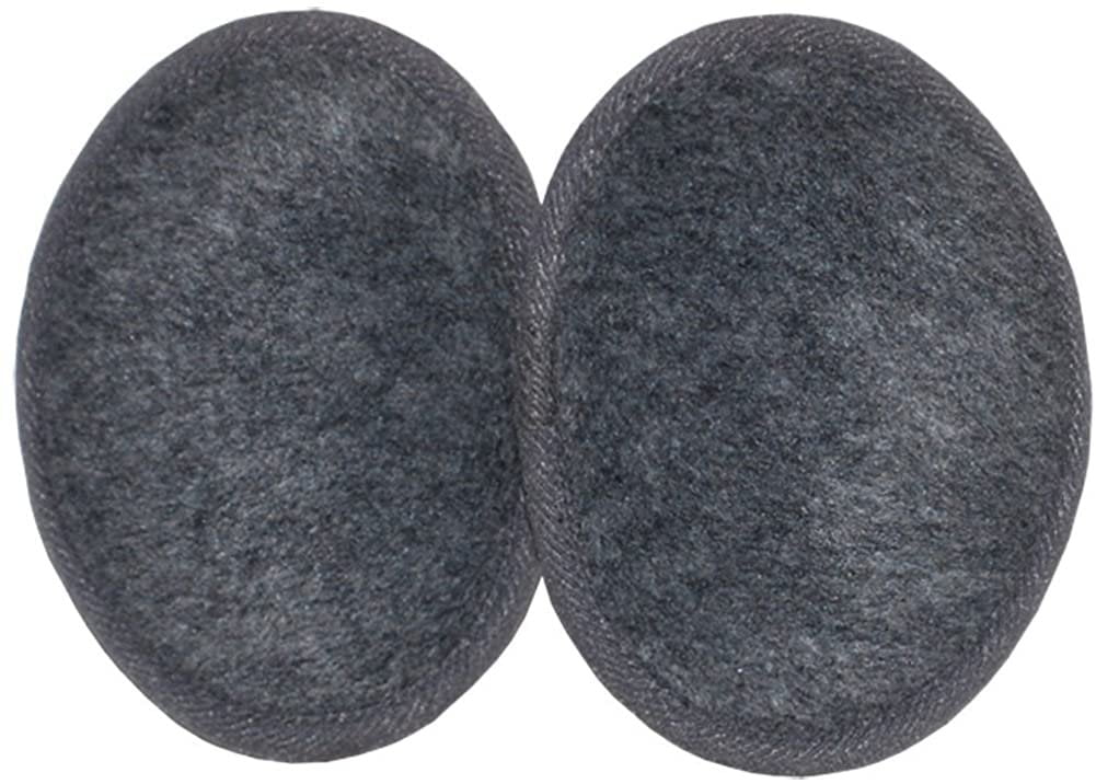 Ear Mitts Bandless Ear Muffs For Men & Women, Gray Fleece Ear Warmers