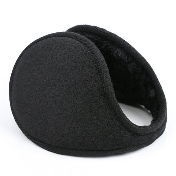 Ear Muffs For Winter Men Women, Fleece Ear Warmers Winter Warm Earmuffs For Cold Winters Adjustable - black