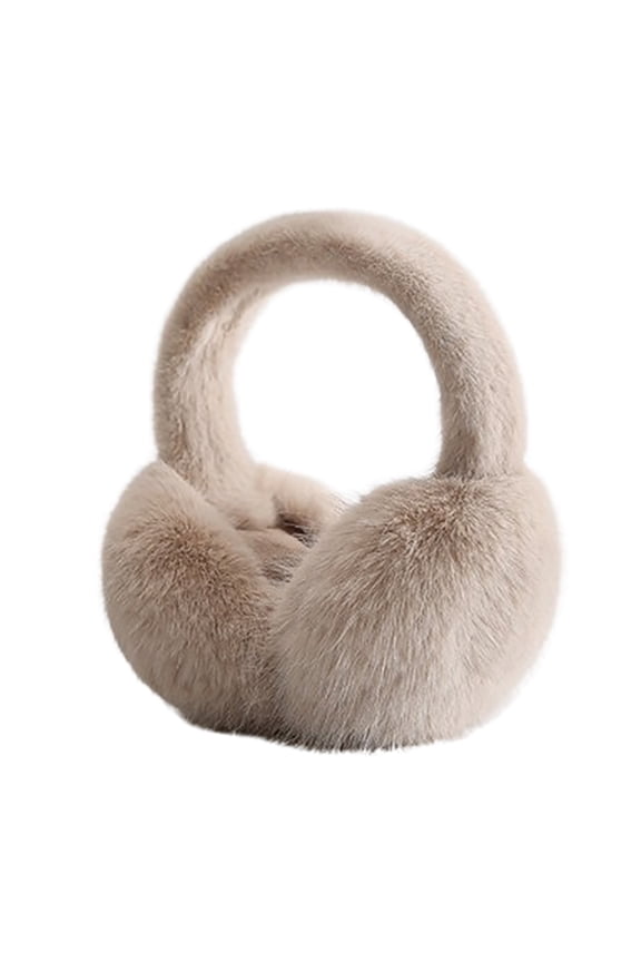 Ear Muffs for Winter Cute Fuzzy Ear Warmers Women's Earmuffs Earmuffs for Women Cute Ear Warmers Outdoor Ear Covers Cute Ear Covers Cold Weather Fuzzy Cold Outdoor Earmuffs Beige