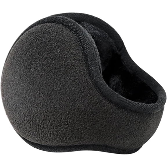 Ear Muffs Winter Foldable Outdoor Travel Keeping Warm Plush Lambs Fashionable Cold resist Ears Muff Men WomenBlack