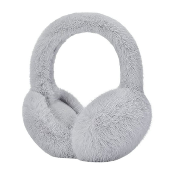 Ear Muffs for Winter Fuzzy Cold Outdoor Earmuffs Winter Warm Foldable Ear Muffs Women's Earmuffs Outdoor Ear Covers Cute Fuzzy Ear Warmers Cute Fuzzy Earmuffs Cute Ear Warmers Grey